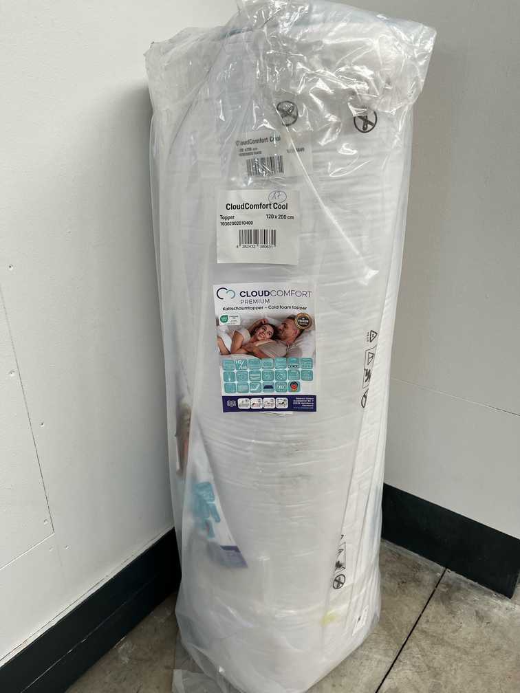Online-Retoure CloudComfort Cool Topper 120 x 200 cm H2/H3