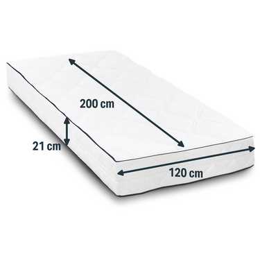 Sleezzz® Superior mattress cover 120 x 200 cm, height 21 cm