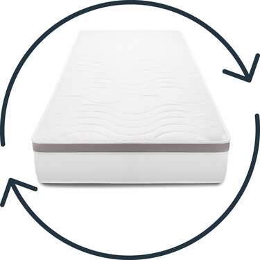 7zónová ergonomická taštičková matrace Sleezzz Diamond T1000 100 x 200 cm, výška 23 cm, stupeň tuhosti H2/H3, 1000 pružin/2m²