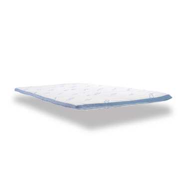 Cold foam topper CloudComfort Cool 120 x 200 cm H2/H3, height 7 cm, firmness level H2/H3, 7-zone topper with summer and winter side