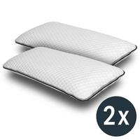 2 x Sleezzz Smart in hoogte en stevigheid verstelbaar kussen 33 x 75 cm