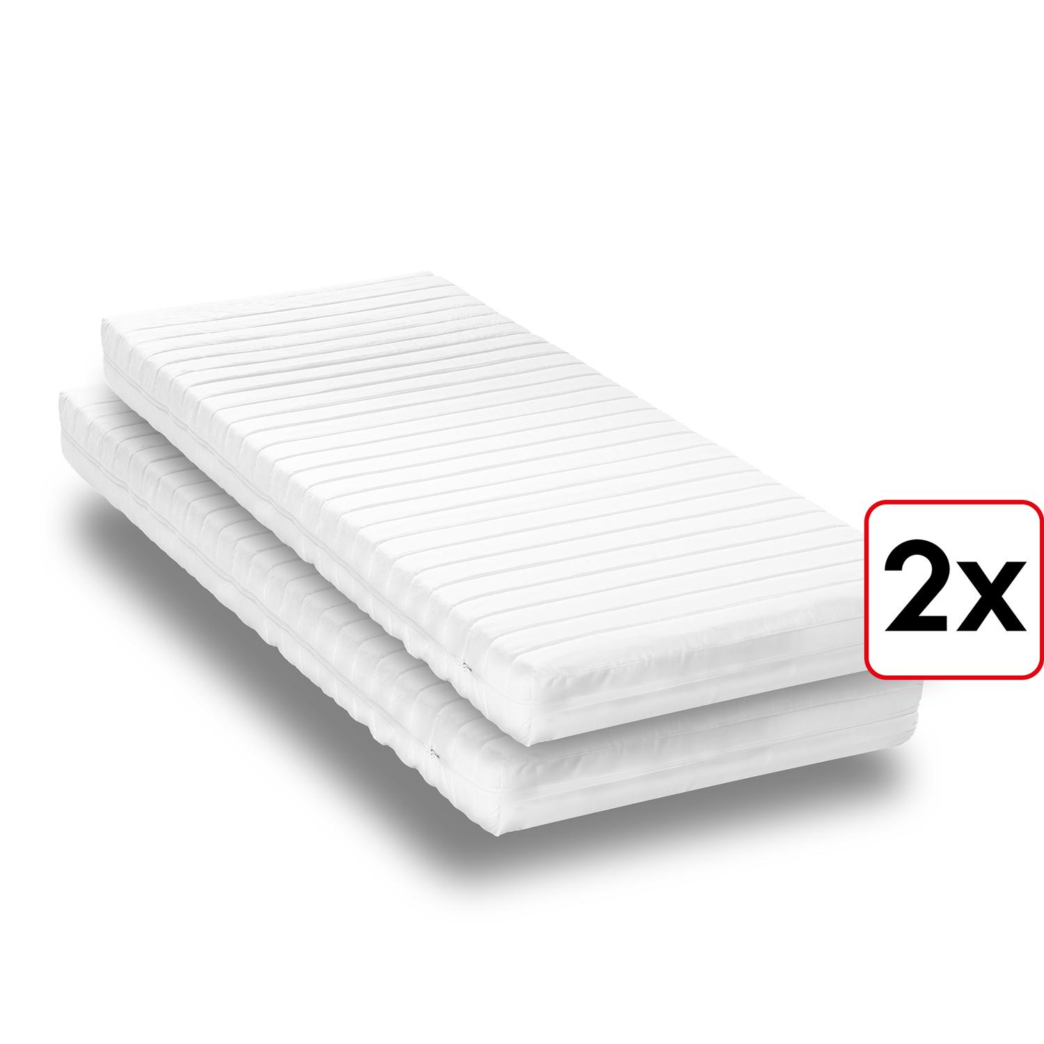 Cold foam mattress K16 80 x 200 cm, height 16 cm, firmness level H2/H3 Twin