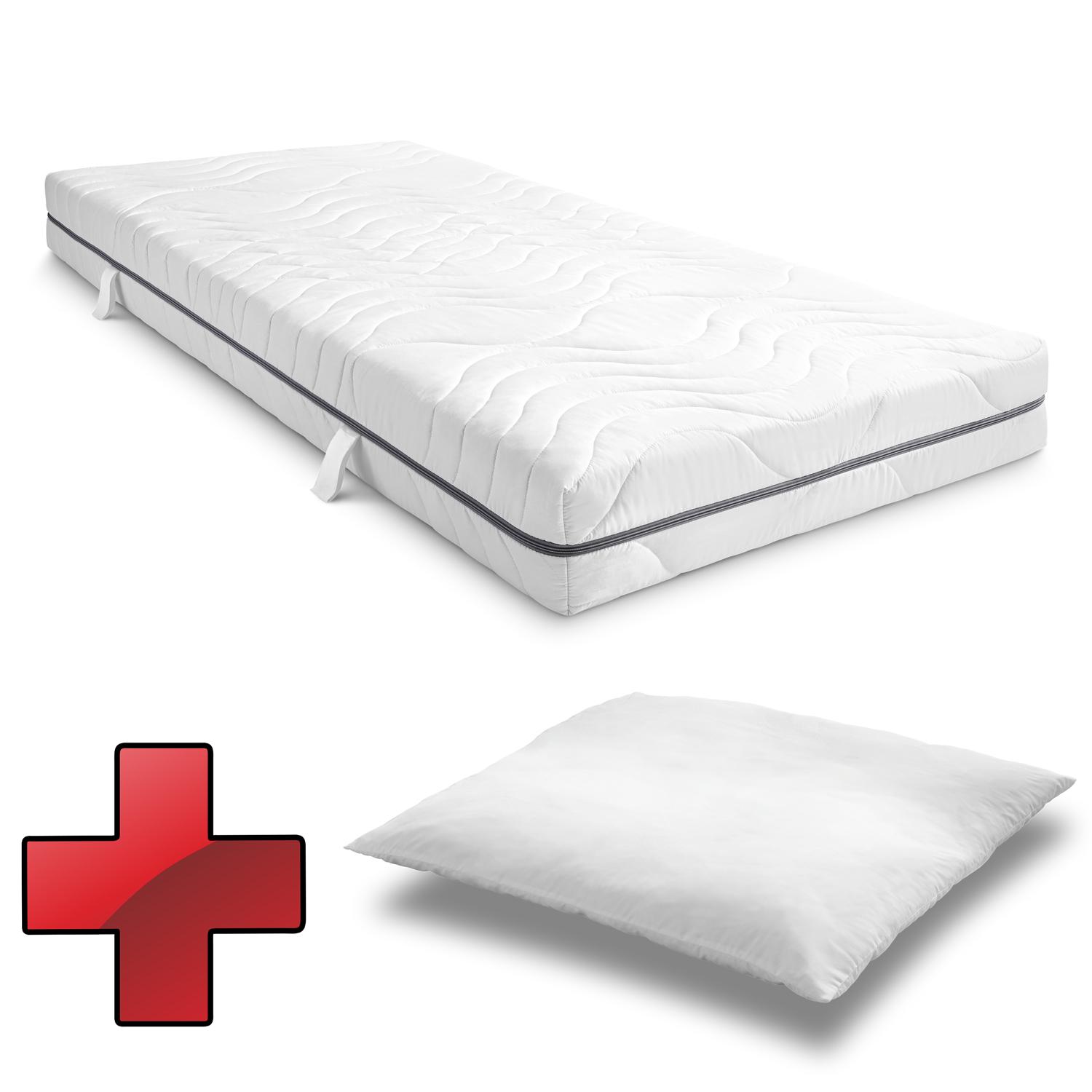 Sleezzz® Smart madrass 90x200 cm + CloudComfort Basic mikrofiberkudde 80 x 80 cm Sleezzz® Smart madrass 90x200 cm + CloudComfort Basic mikrofiberkudde 80 x 80 cm