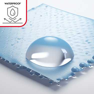 Водонепроникне молетонне простирадло Sleezzz Vital з антибактеріальним сріблястим покриттям 160 x 200 см