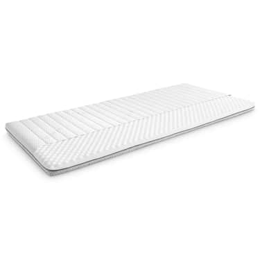 Online-Retoure Kaltschaumtopper Supportho Premium Topper 100 x 200 cm H3, Höhe 9 cm, Härtegrad H3 mit antibakteriellem Bezug