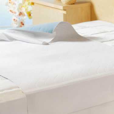 Sleezzz Vital waterproof absorbent fleece mattress topper, 75 x 90 cm, to protect the mattress