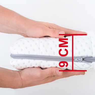 Supportho premium cold foam topper 140 x 200 cm H3, height 9 cm, hardness grade H3 with antibacterial cover
