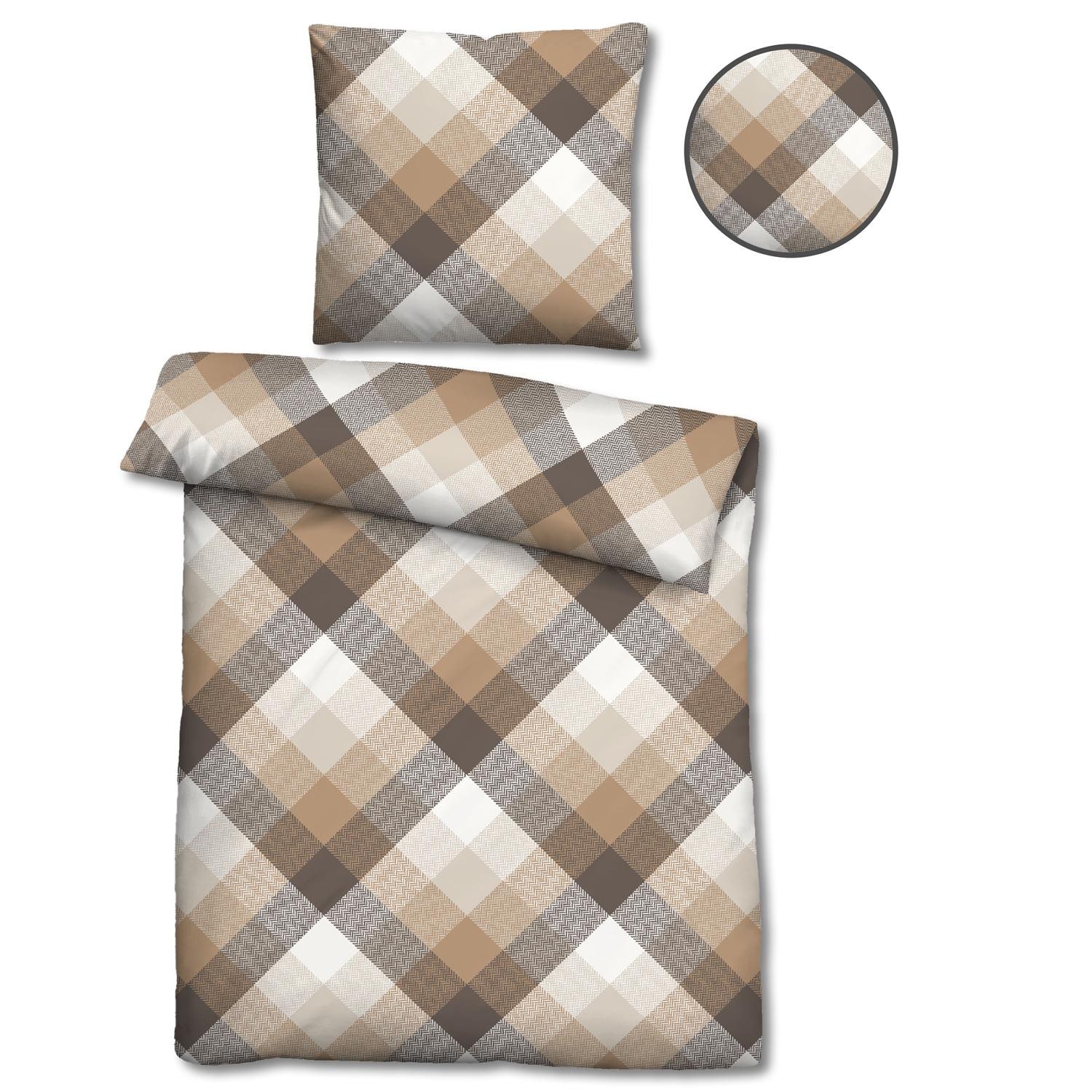 Double pack Castell cotton satin bed linen 135 x 200 cm + 80 x 80 cm