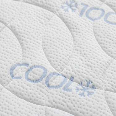 Cold foam topper CloudComfort Cool 120 x 200 cm H2/H3, height 7 cm, firmness level H2/H3, 7-zone topper with summer and winter side