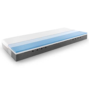 Sleezzz Premium viscoelastic mattress 90 x 200 cm, height 20 cm, firmness level H2/H3, with reversible handles + mattress topper / mattress topper 90 x 200 cm
