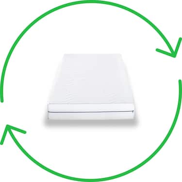 Ergonomische Kaltschaummatratze Supportho Premium 100 x 200 cm, Höhe 18 cm, Härtegrad H2/H3, Twin-Set