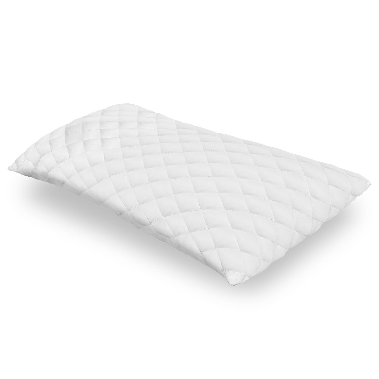 Ansicht – Supportho Premium Topper 120 x 200 cm H3 + CloudComfort Basic Gel-Flocken Kissen 40 x 80 cm