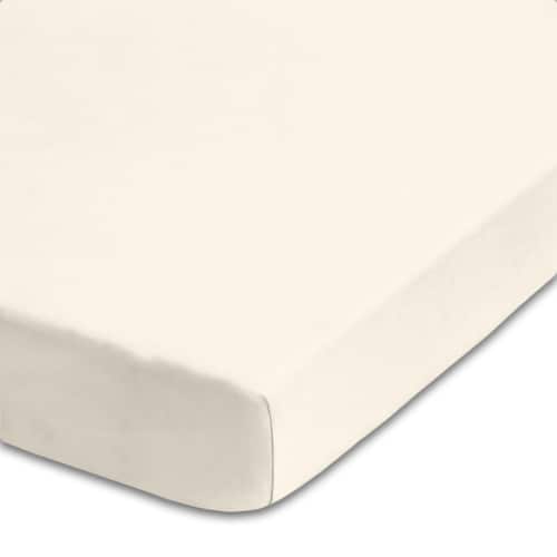 Castell lenzuolo fitted in microfibra interlock jersey champagne 90 x 190 - 100 x 200 cm confezione doppia