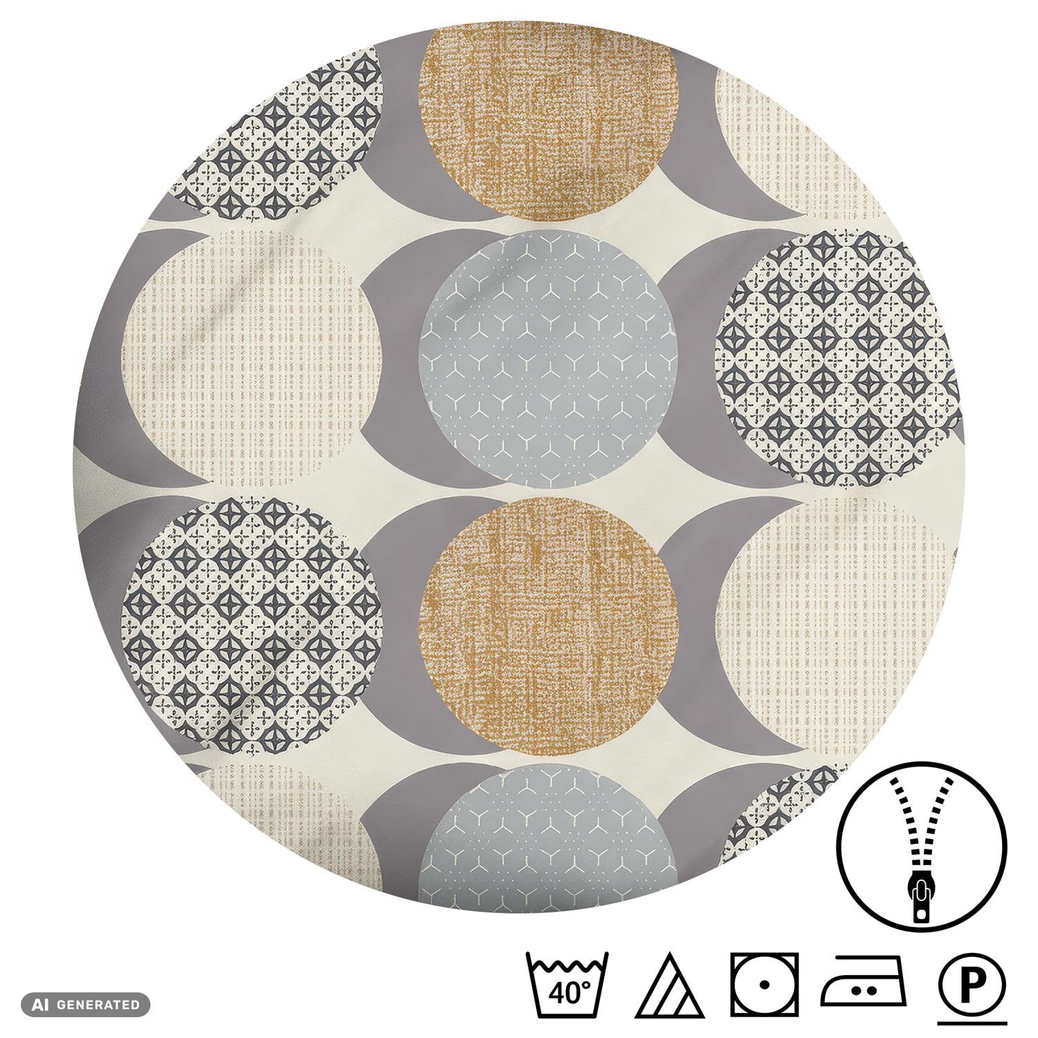 CloudComfort Basic спално бельо от микрофибър „Кръгове“ 135 x 200 + 80 x 80 см