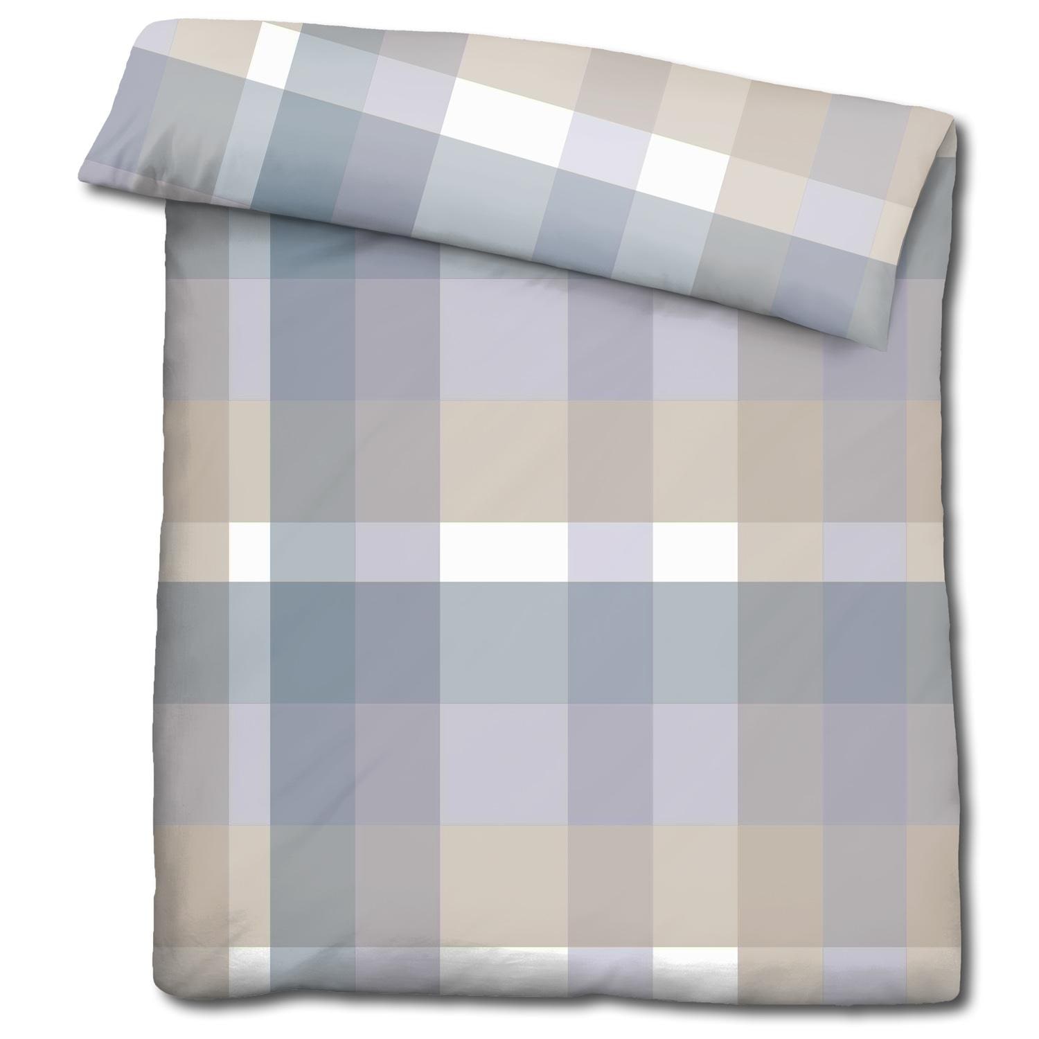 Double pack CloudComfort Basic microfiber bed linen plaid 135 x 200 + 80 x 80 cm
