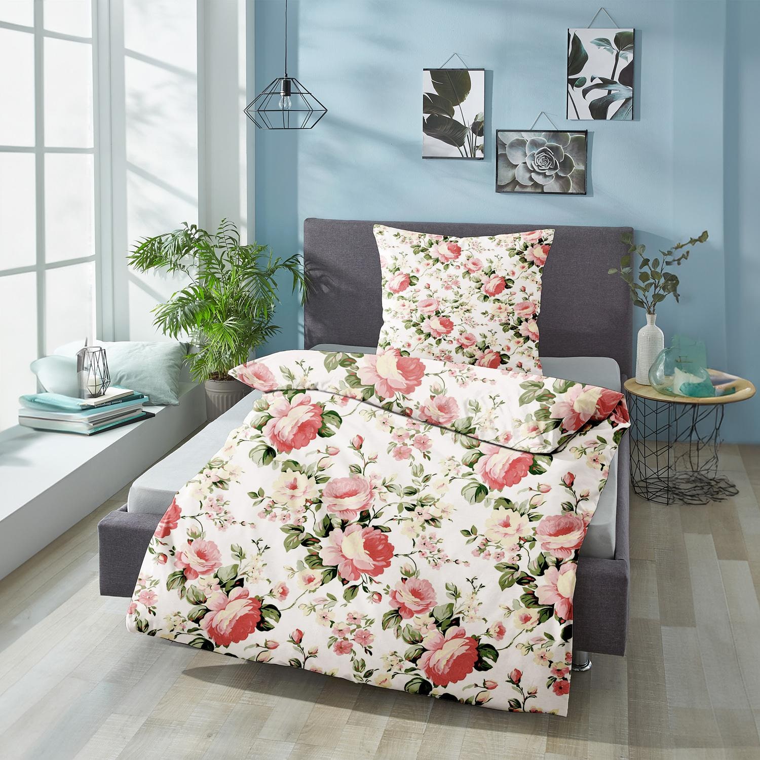CloudComfort Basic microfiber bed linen Camelie 135 x 200 + 80 x 80 cm