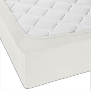 Set van 4 Castell jersey katoenen hoeslakens, wit, 140 x 190 - 150 x 200 cm