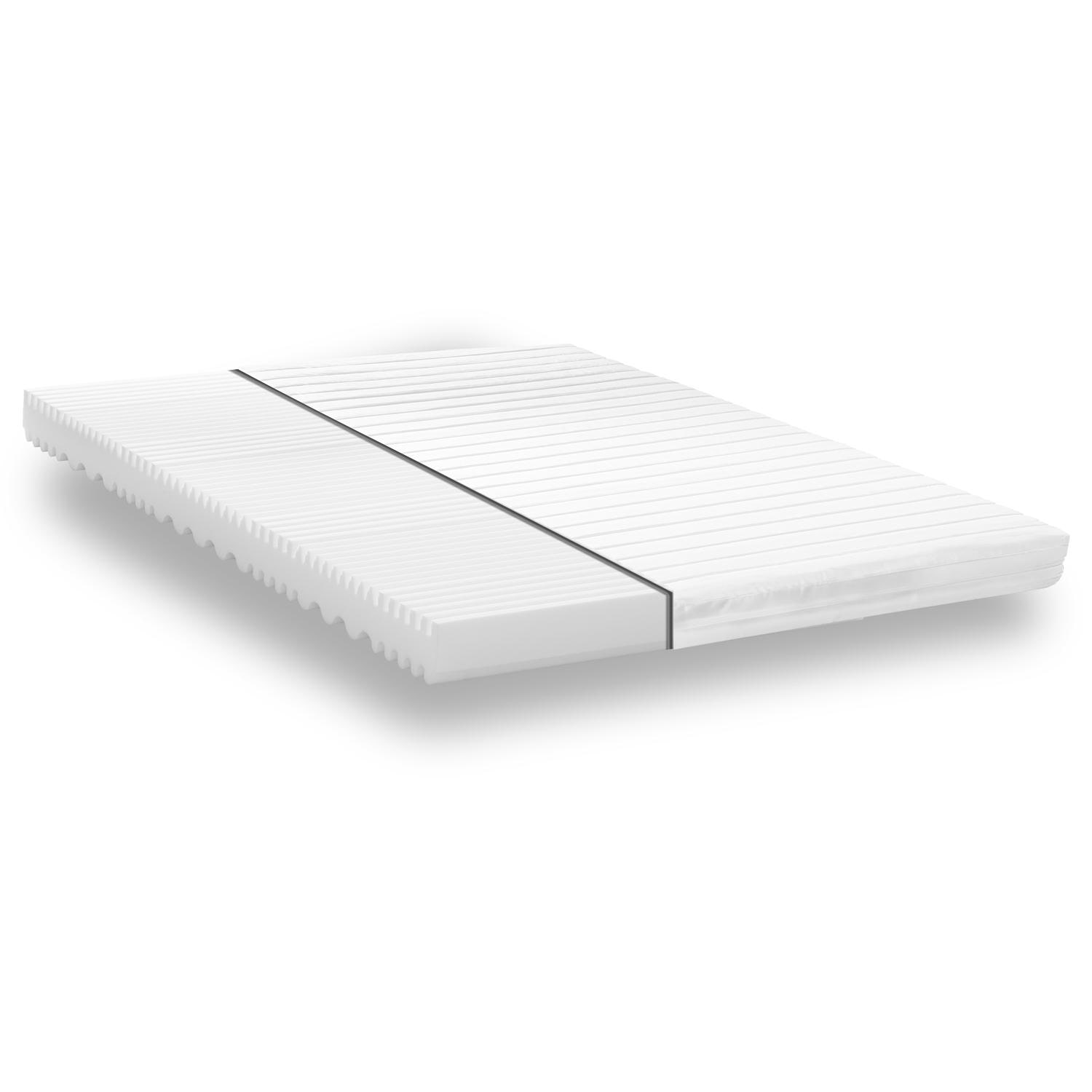 Construction and layers – Cold foam mattress K16 / 180 x 200 cm / H2 + H3 / 16 cm high