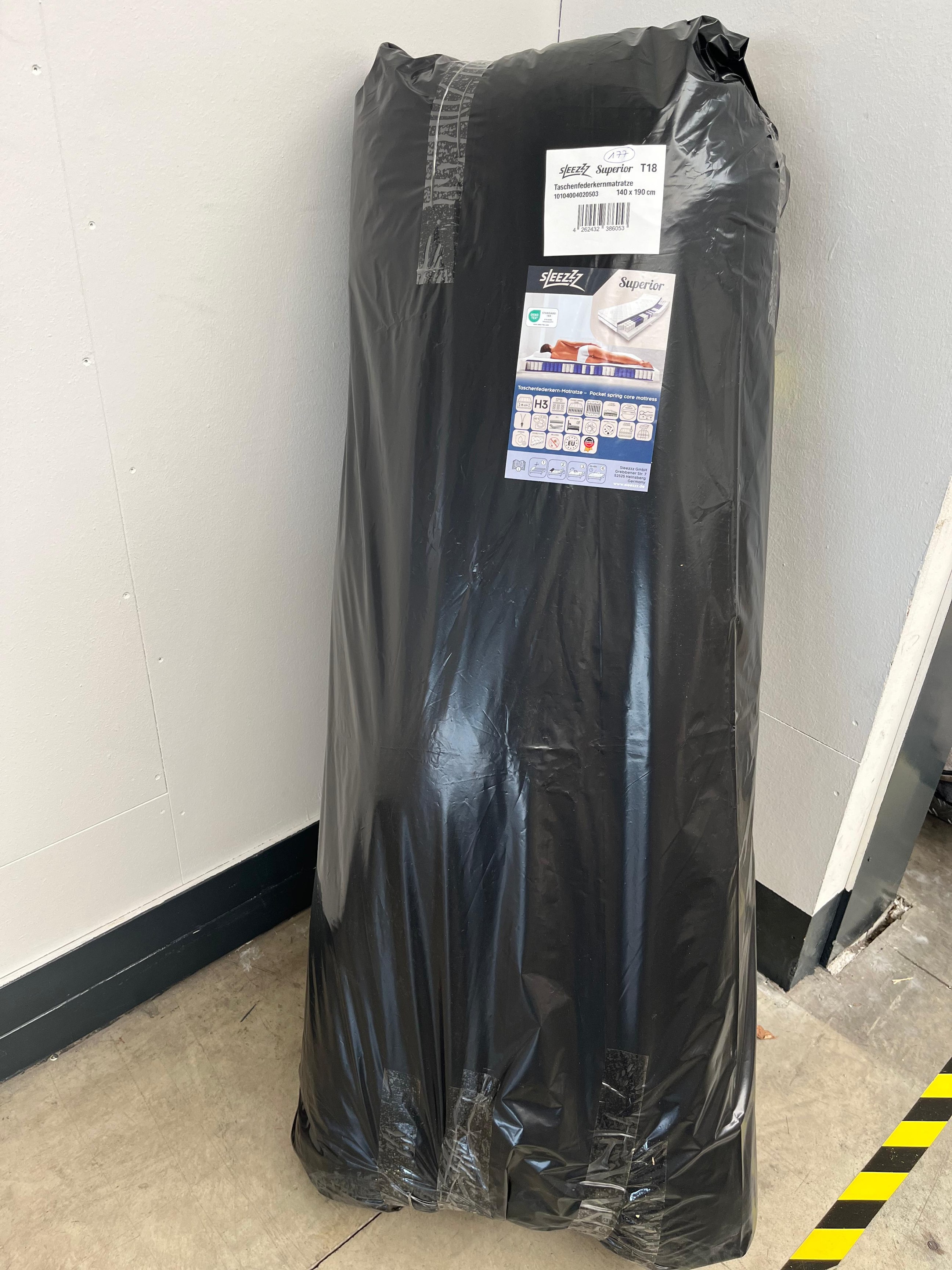 Online retourneren Sleezzz Superior pocketveringmatras 140 x 190 cm, hoogte 18 cm, hardheidsgraad H3