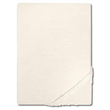 Castell lenzuolo fitted in microfibra interlock jersey champagne 90 x 190 - 100 x 200 cm confezione doppia