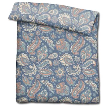 Doppelpack CloudComfort Basic Mikrofaser Bettwäsche paisley 135 x 200 + 80 x 80 cm