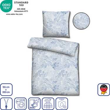 Двоспальний комплект постільної білизни JETTE Renforcé 135 x 200 см + 80 x 80 см