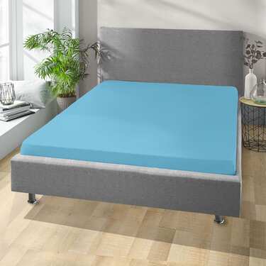 Setex fine fiber fitted sheet turquoise 90 x 200 cm double pack