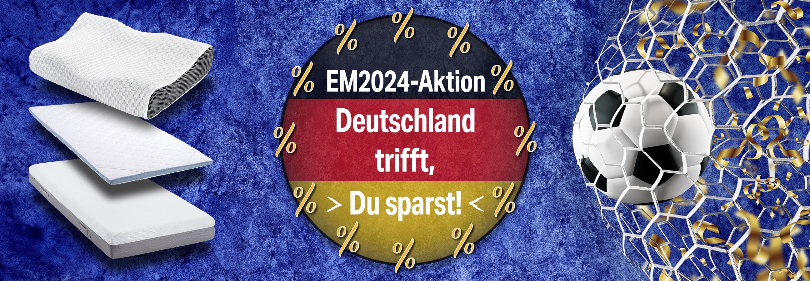 Fußball-Europameisterschafts Aktion beim Matratzen Discount – Sparen bei jedem Tor der deutschen Nationalmannschaft