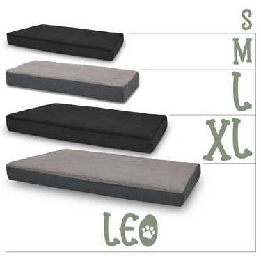 120 x 75 x 10 cm Petzzz orthopädisches Hundekissen Größe XL Farbe schwarz