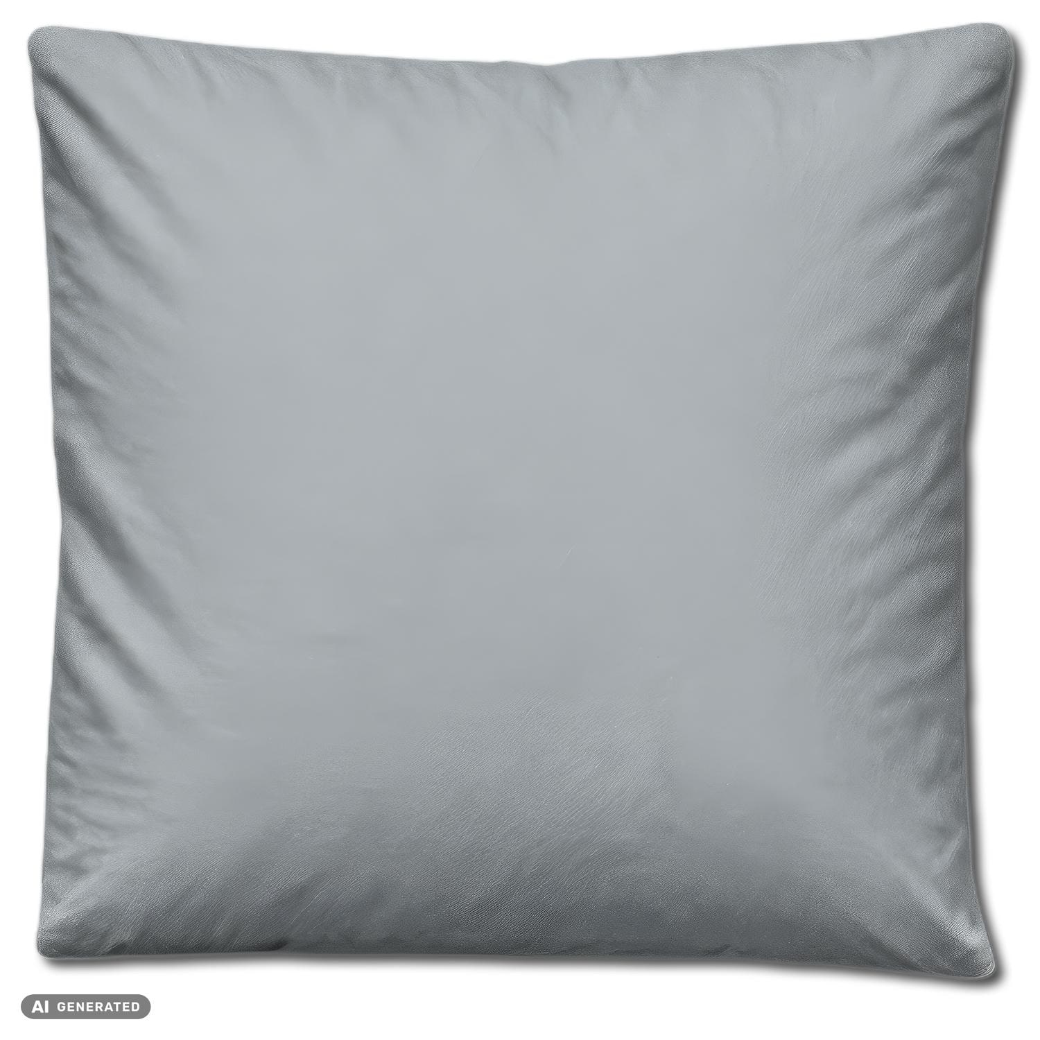 Cloud Comfort Mako-satin sengetøj 135 x 200 cm + 80 x 80 cm, gråt