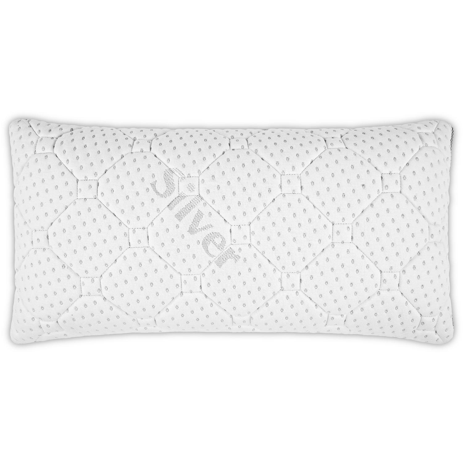 2 x Supportho viskoelastisk komfort-sovepude 40 x 80 cm