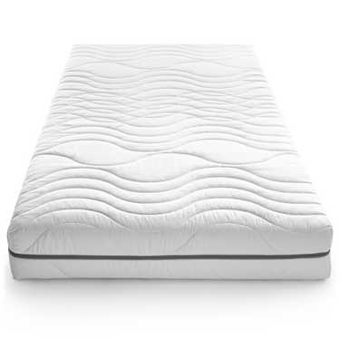 Materasso viscoelastico a 7 zone Sleezzz Smart 160 x 200 cm, altezza 18 cm, livello di rigidità H3 con schiuma a memoria d'aria