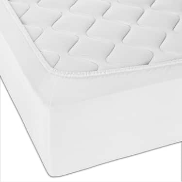 Set van 4 Castell hoeslakens microvezel interlock jersey wit 90 x 190 - 100 x 200 cm