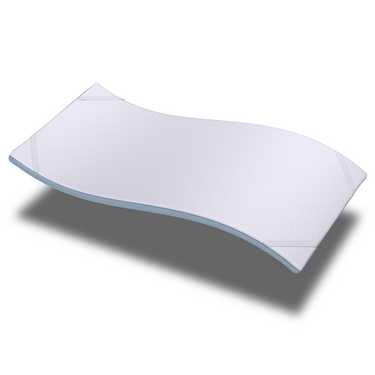 Cold foam topper CloudComfort Cool 90 x 200 cm H2/H3, height 7 cm, firmness level H2/H3, 7-zone topper with summer and winter side + CloudComfort Basic gel-flake pillow 40 x 80 cm