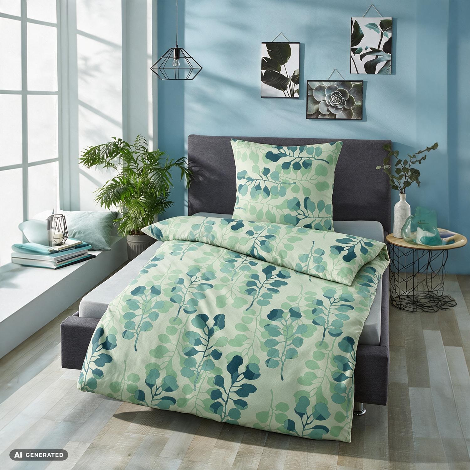 Cloud Comfort Mako-Satin Bettwäsche 135 x 200 cm + 80 x 80 cm