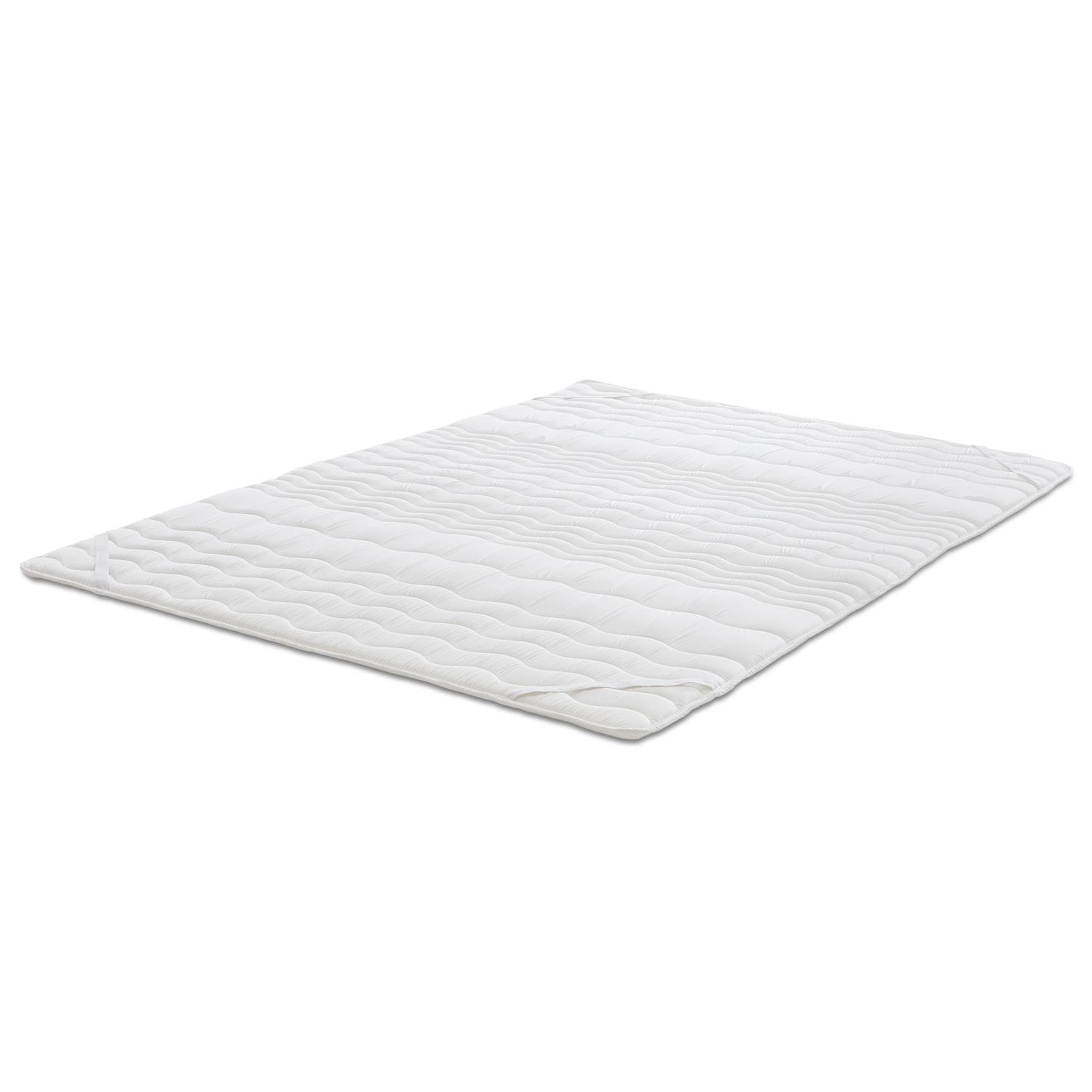 Ergonomic pocket spring mattress Sleezzz Premium 90 x 200 cm, height 23 cm, firmness level H2/H3 + mattress topper / mattress topper 90 x 200 cm