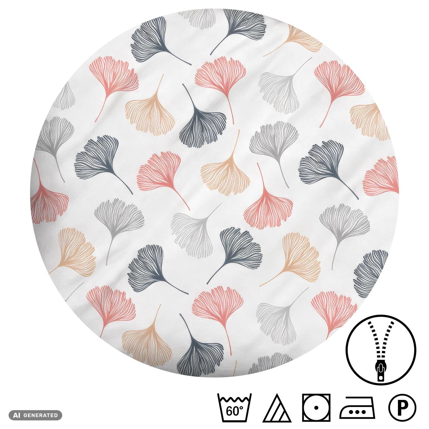CloudComfort Renforcé Bettwäsche Blüten 135 x 200 + 80 x 80 cm