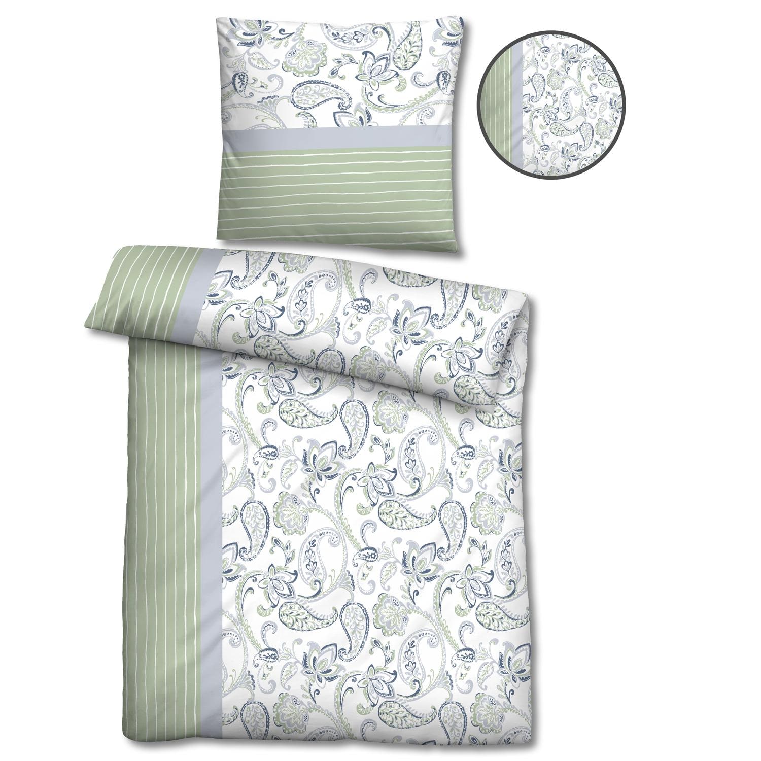 CloudComfort Basic Mikrofaser Bettwäsche Kreise 135 x 200 + 80 x 80 cm