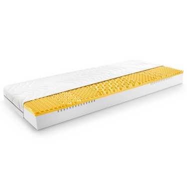 Matelas viscoélastique 7 zones Sleezzz Smart 90 x 200 cm, hauteur 18 cm, degré de fermeté H3 avec mousse à mémoire de forme Air