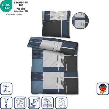 Double pack Castell microfiber bed linen 135 x 200 + 80 x 80 cm