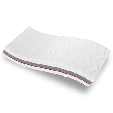 Ergonomic pocket spring mattress Sleezzz Premium 90 x 200 cm, height 23 cm, firmness level H2/H3 + mattress topper / mattress topper 90 x 200 cm