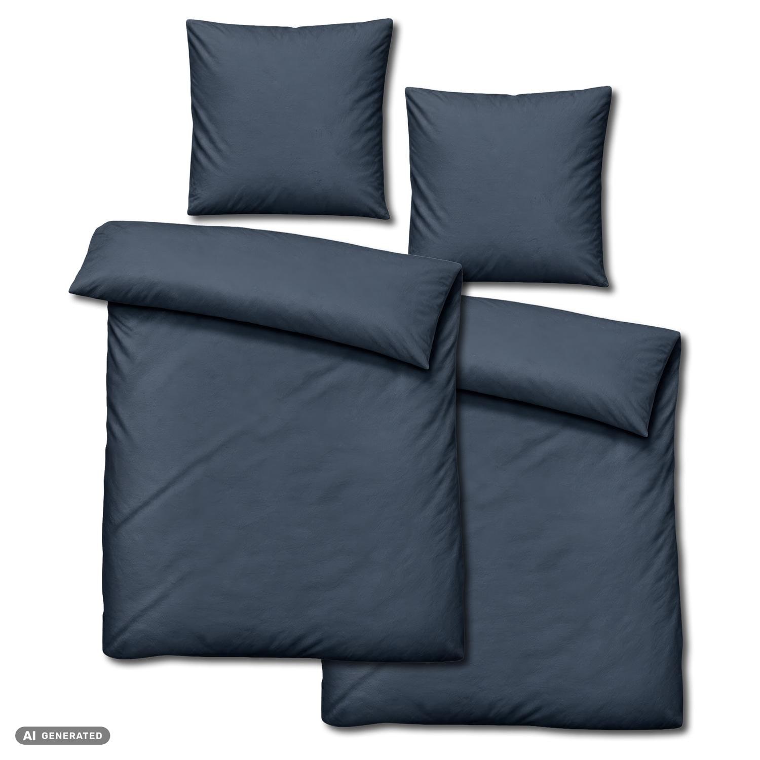 Dvojbalení ložního prádla CloudComfort Basic z mikrovlákna, antracitová barva, 135 x 200 + 80 x 80 cm