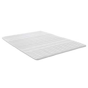 2,5 cm comfortschuim topper Sleezzz® Basic 140 x 200 cm met 7-zone wave quilting en hoekrubbers