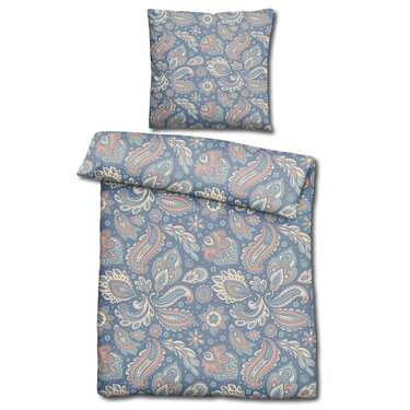 Doppelpack CloudComfort Basic Mikrofaser Bettwäsche paisley 155 x 220 + 80 x 80 cm