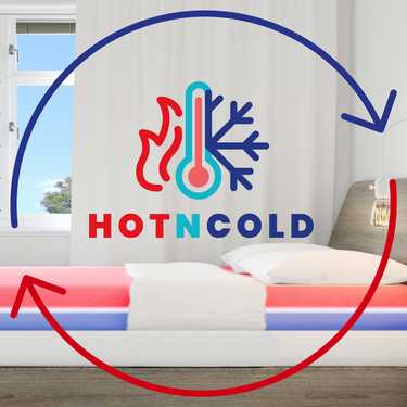 Cold foam topper CloudComfort Cool 160 x 200 cm H2/H3, height 7 cm, firmness level H2/H3, 7-zone topper with summer and winter side + Sleezzz® Cool cooling effect pillow