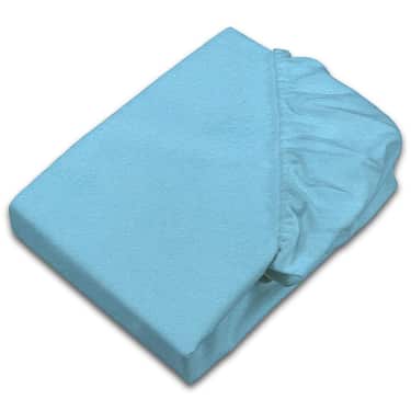 Lenzuolo da camera in fibra fine Setex turchese 90 x 200 cm