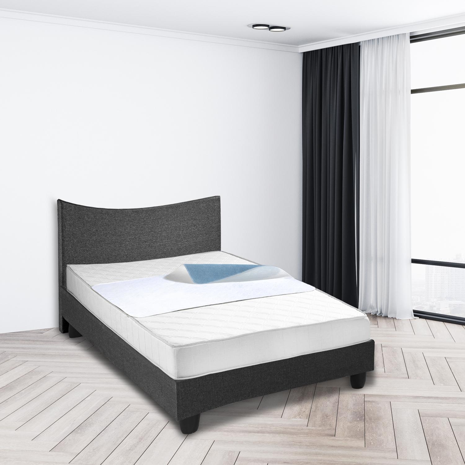 Sleezzz Vital waterproof absorbent fleece mattress topper, 75 x 90 cm, to protect the mattress in a 4-pack