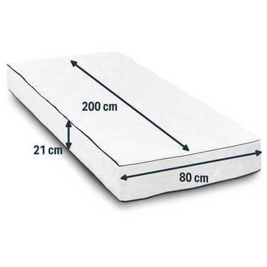 Matratzenbezug Sleezzz® Superior 80 x 200 cm, Höhe 21 cm