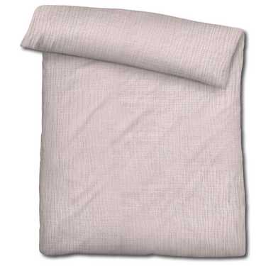 Double pack Sleezzz® muslin bed linen rosé 135 x 200 cm + 80 x 80 cm