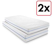 Dvojitá ergonomická matrace 90x200 cm, 7 zón Supportho Premium, výška 18 cm, stupeň tuhosti H2/H3, sada pro dvojčata